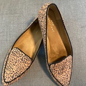Leopard print loafers size 8